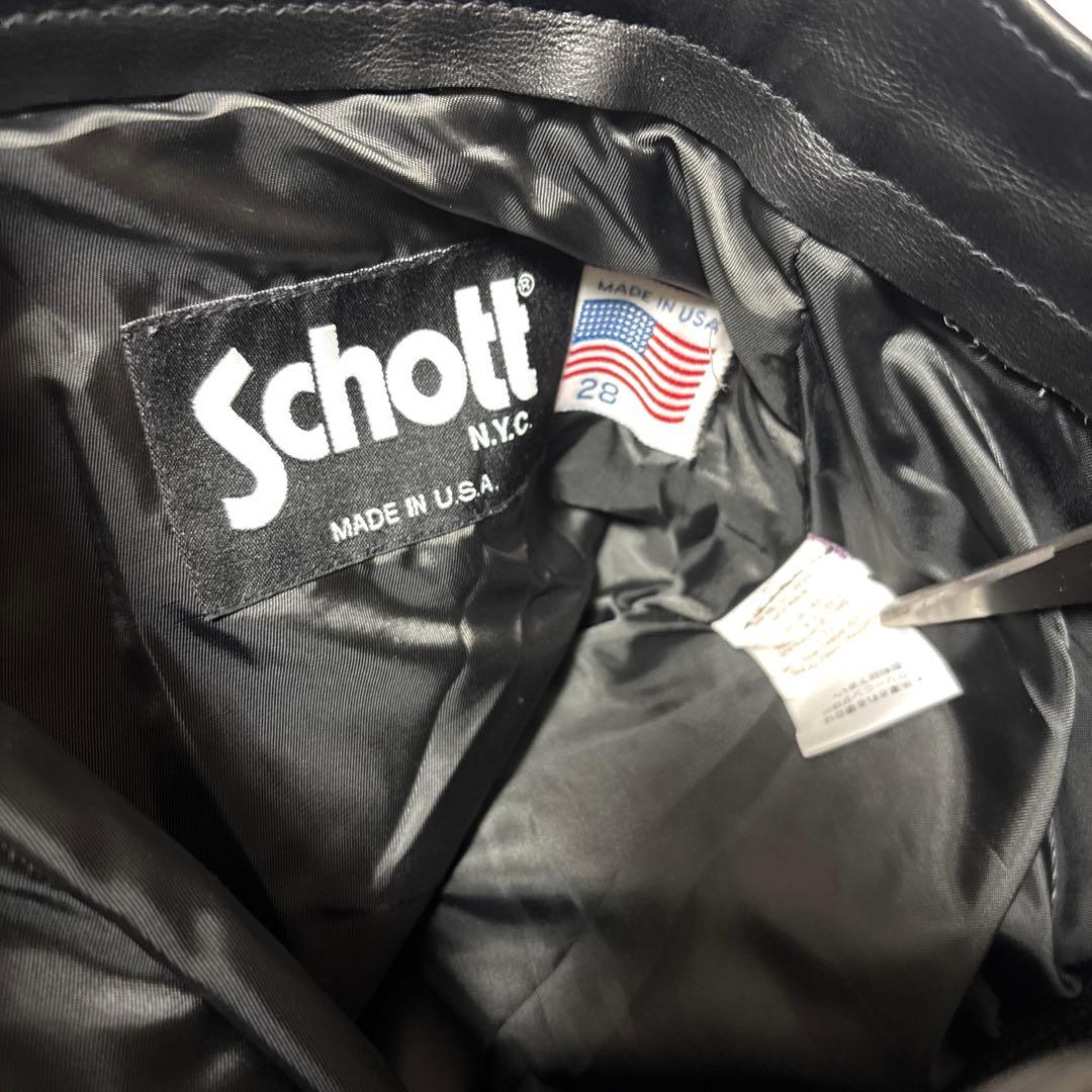希少 SCHOTT 600 レザーパンツ　バイカー ライダース USA