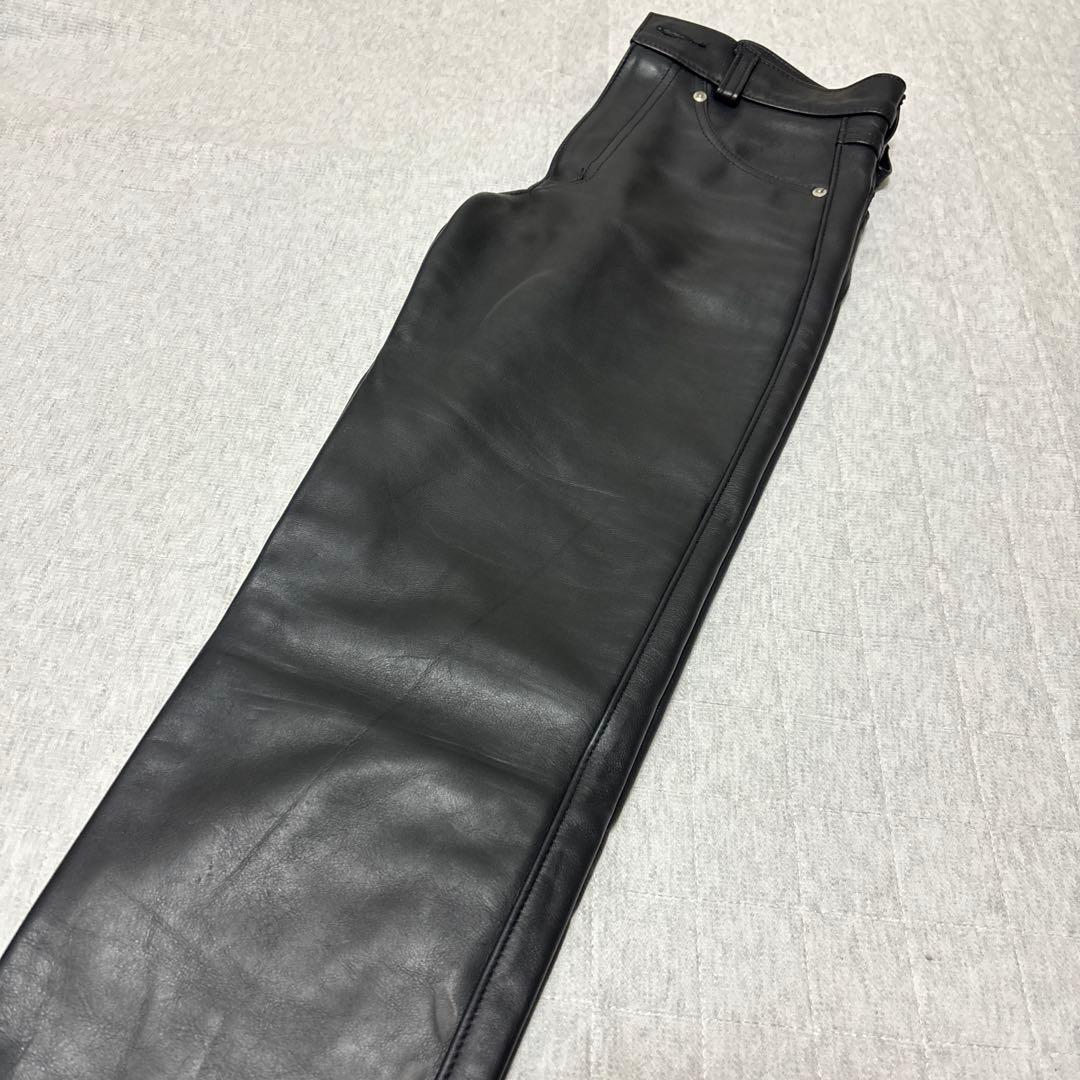希少 SCHOTT 600 レザーパンツ　バイカー ライダース USA