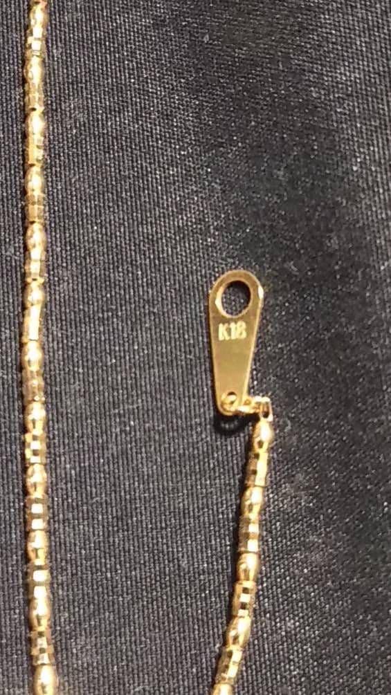 全てK18 ビーズ状リンクチェーン ネックレス 、長さ調整可能 試着のみ