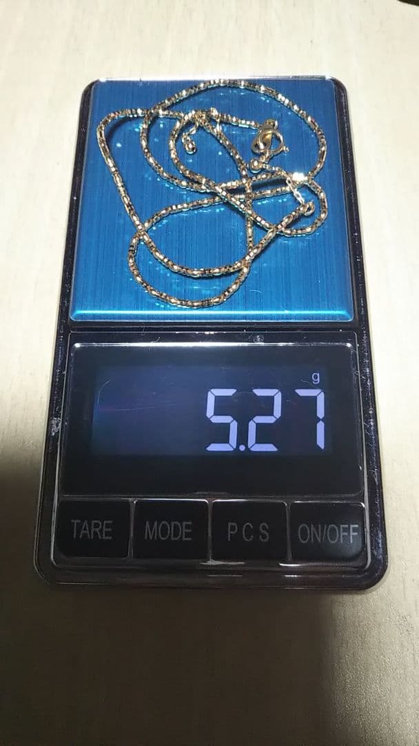 全てK18 ビーズ状リンクチェーン ネックレス 、長さ調整可能 試着のみ