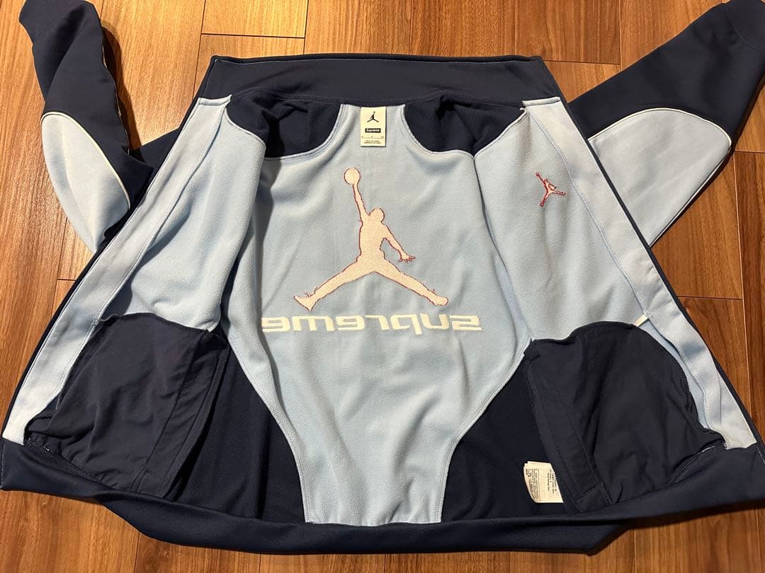 Supreme JORDANジャージ ネイビー/ライトブルー