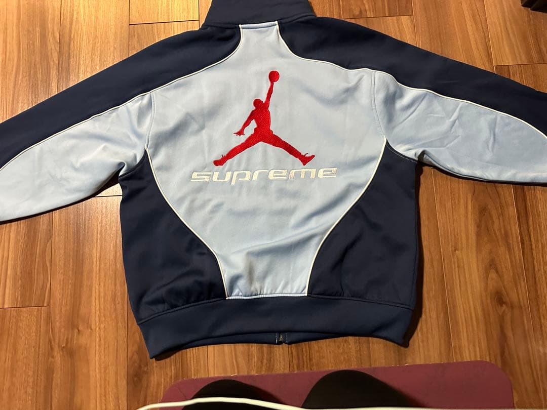 Supreme JORDANジャージ ネイビー/ライトブルー