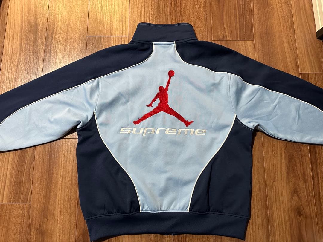 Supreme JORDANジャージ ネイビー/ライトブルー