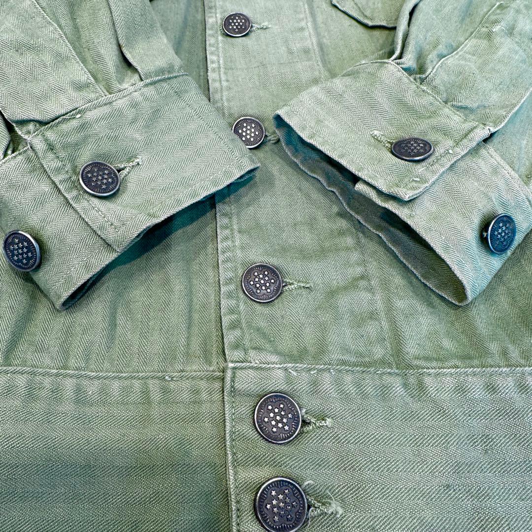 40年代 アメリカ軍 ヘリンボーンツイル ジャケット メンズ L 程 古着