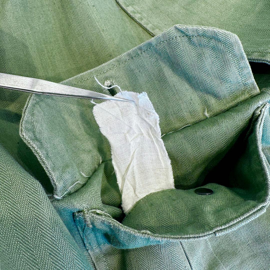 40年代 アメリカ軍 ヘリンボーンツイル ジャケット メンズ L 程 古着