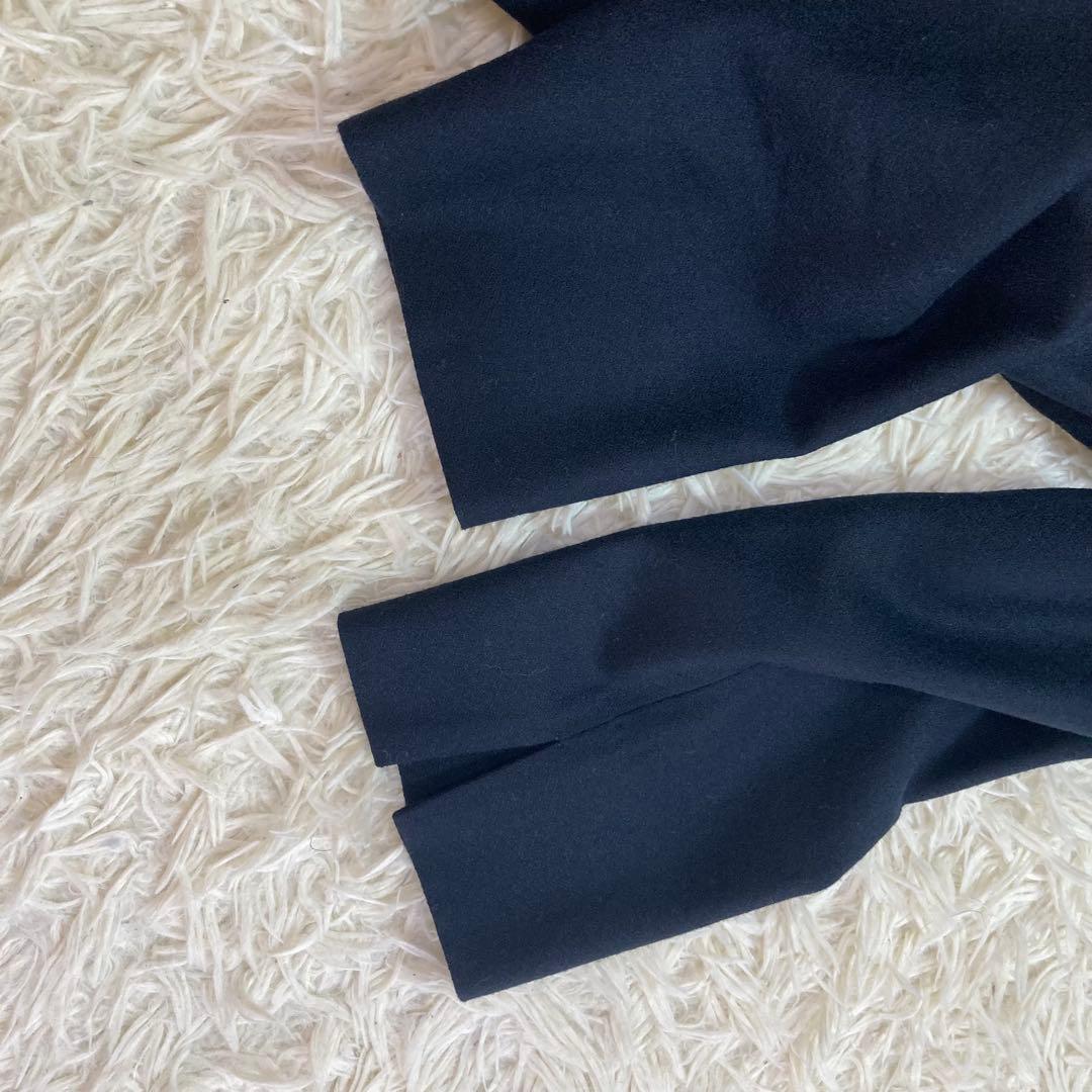 23AW 極美品　ウールジョーゼット Aライン ワンピース　50 大きいサイズ