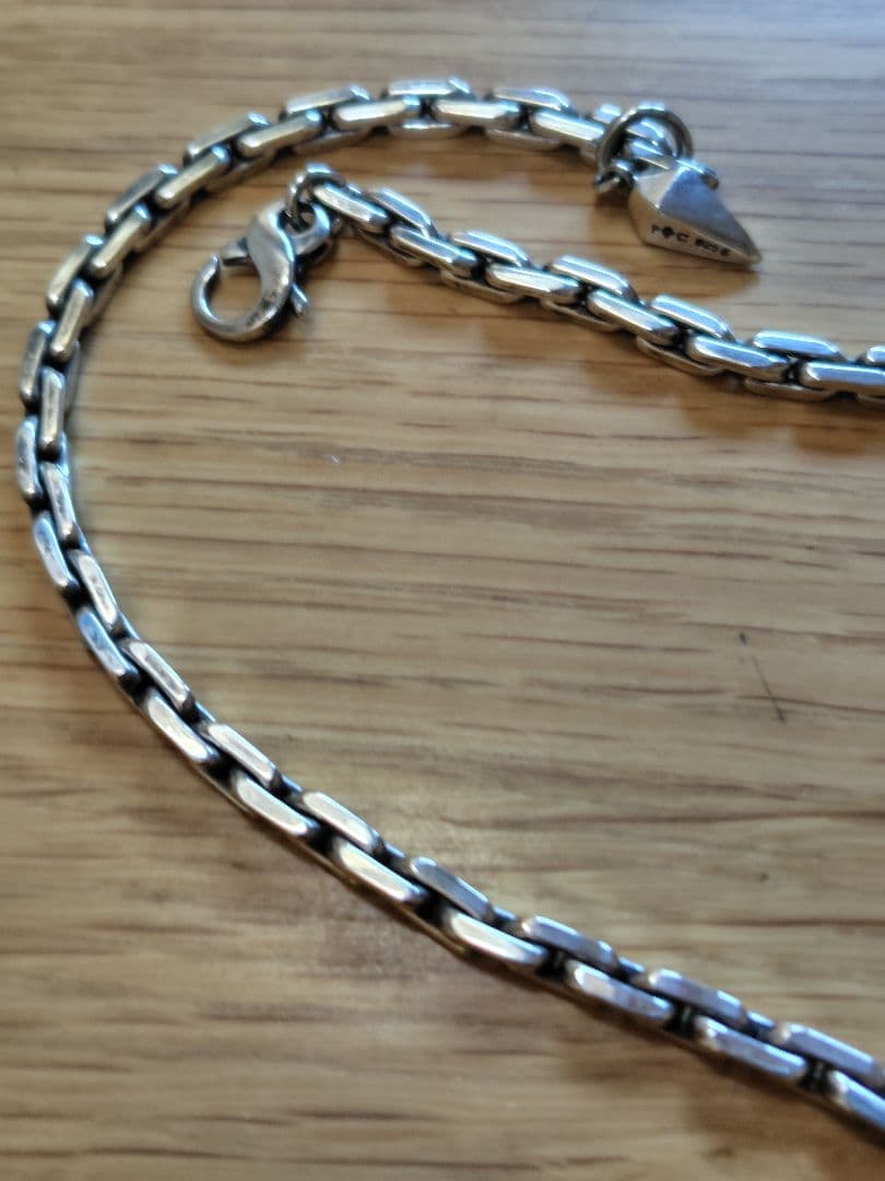 パトリックコックス　シルバーネックレス　40センチ　　説明必読願います