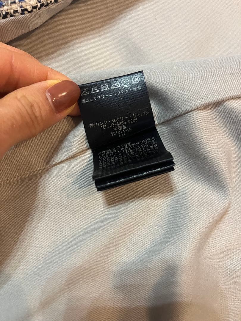 ちっちtheory luxe ノーカラージャケット