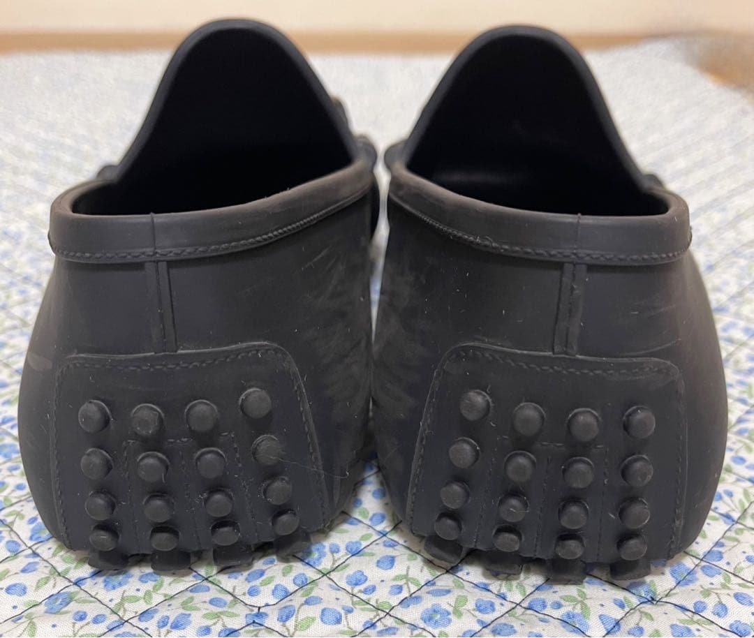 グッチ GUCCI ホースビット ラバードライビングシューズ 黒 5 約24cm
