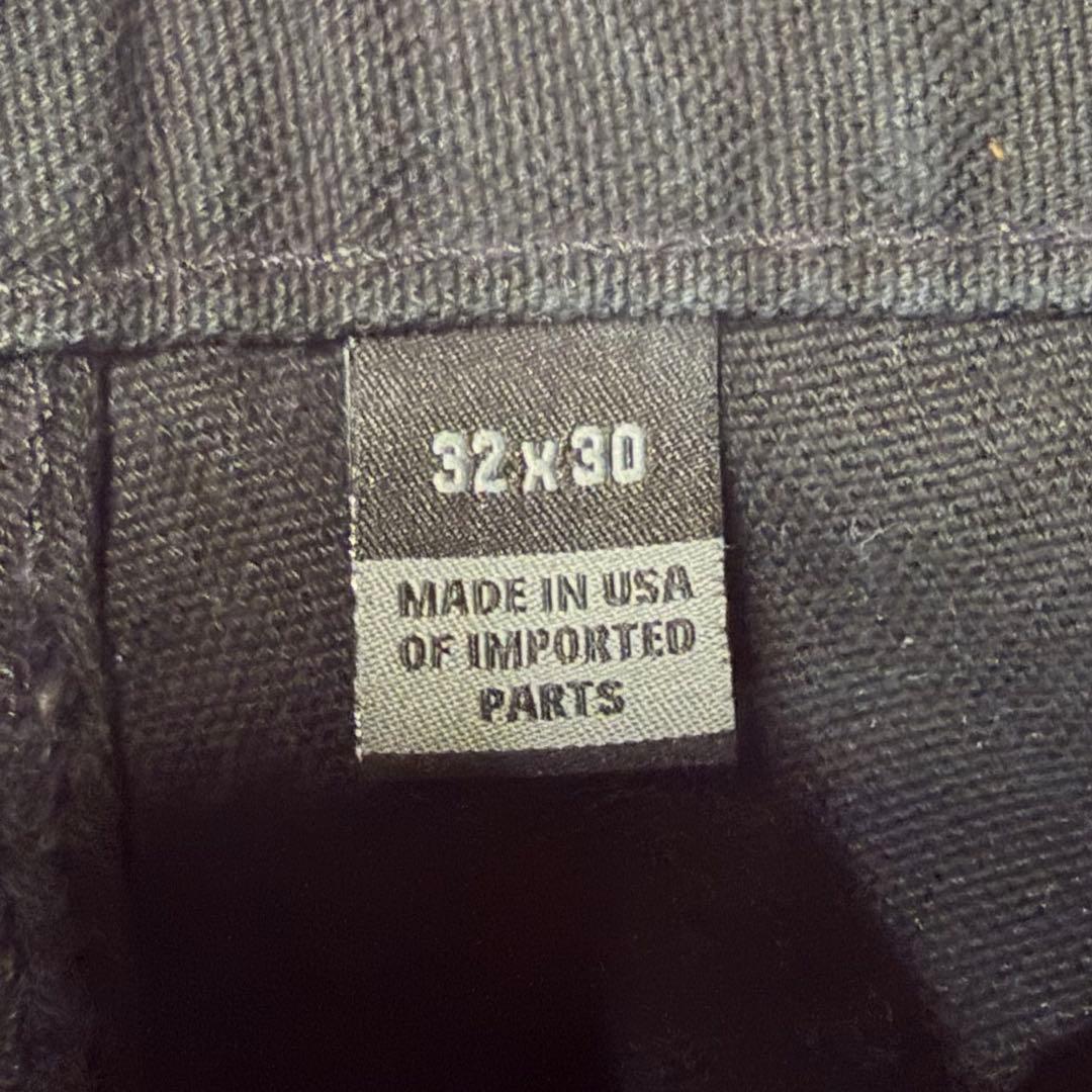 【アメリカ製】 カーハート　ダブルニー　ブラック　W32×L30