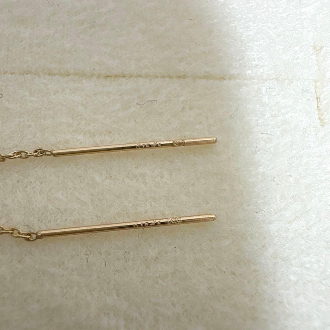 SIENAROSE らせんモチーフのアメリカンピアス 10K イエローゴールド