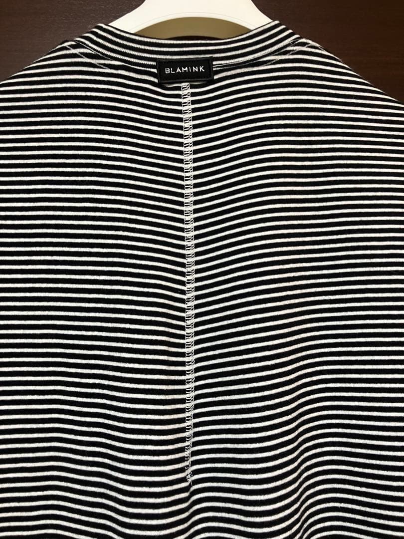 美品 BLAMINK ボーダーロングスリーブ