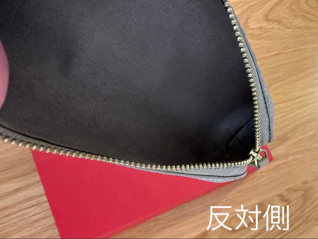 美品❤︎BONAVENTURA ペンケース シュリンクレザー グレージュ