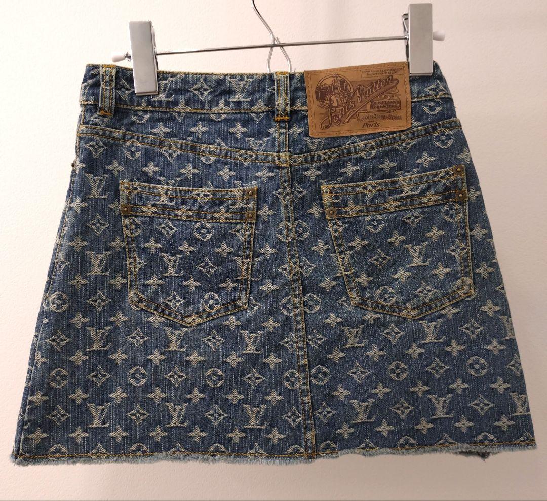 ✨️美品✨️ルイ・ヴィトンモノグラム ミニスカートデニム