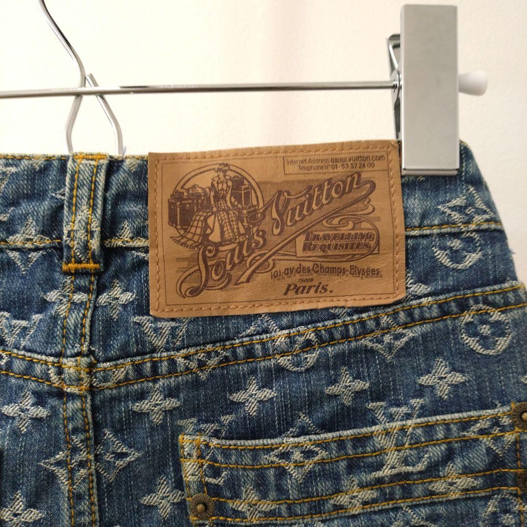 ✨️美品✨️ルイ・ヴィトンモノグラム ミニスカートデニム