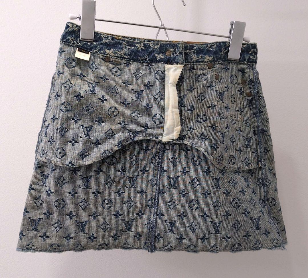 ✨️美品✨️ルイ・ヴィトンモノグラム ミニスカートデニム