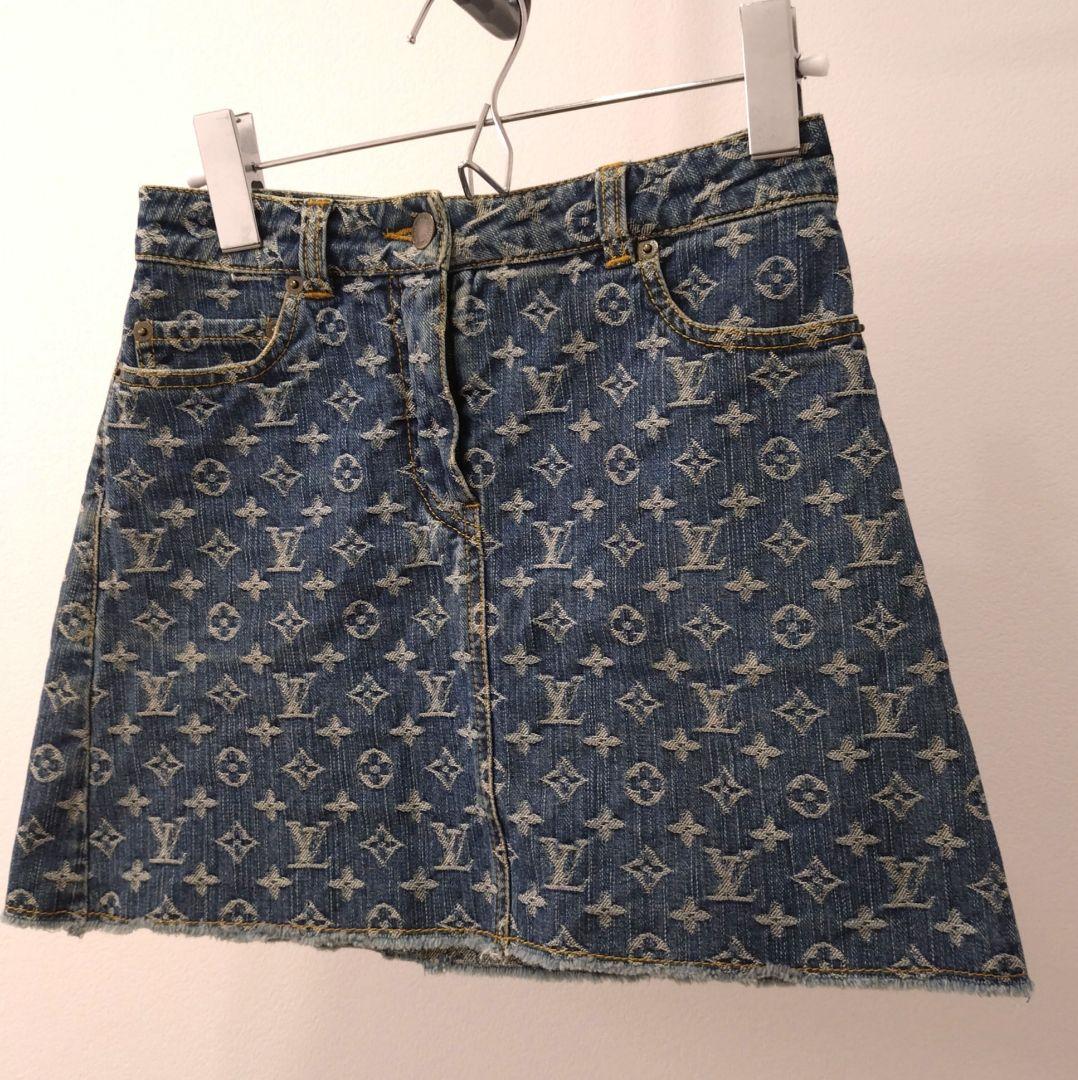 ✨️美品✨️ルイ・ヴィトンモノグラム ミニスカートデニム