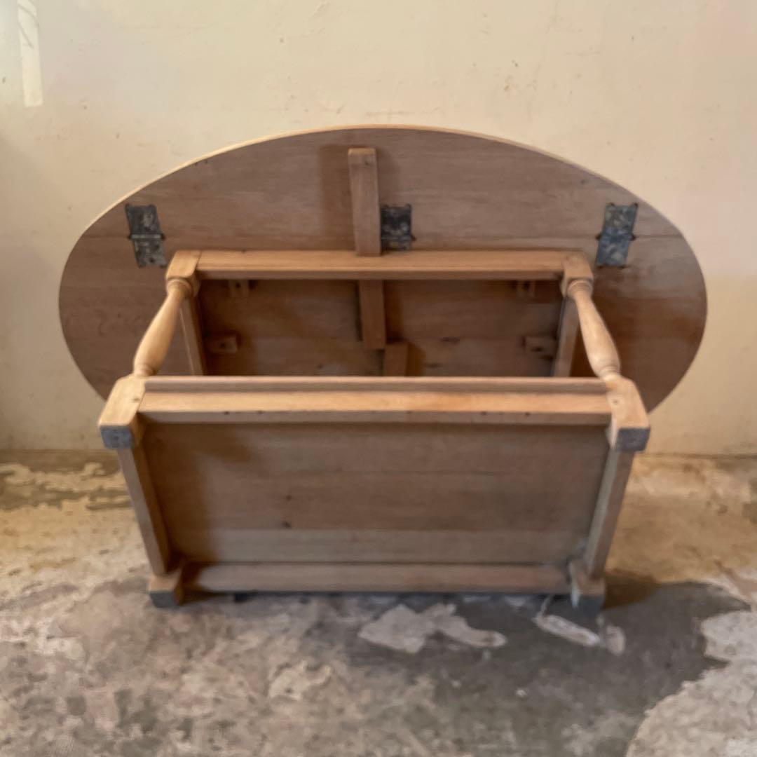 ドロップリーフサイドテーブル　ドロップリーフコーヒーテーブル　テレビ台　剥離