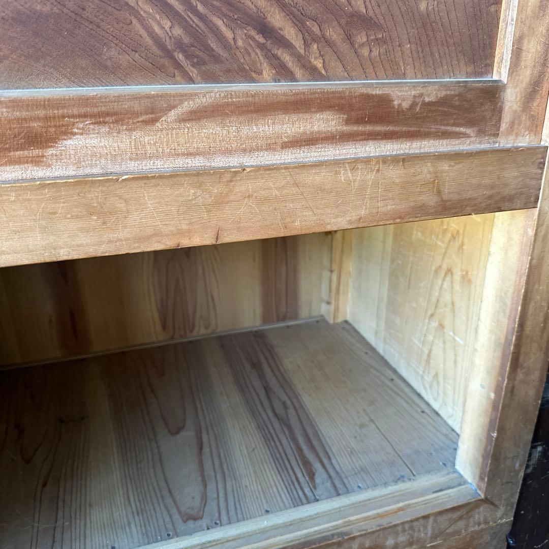 大幅お値下げ‼️時代箪笥　欅面　食器棚に！什器に！ヴィンテージ箪笥　収納に！