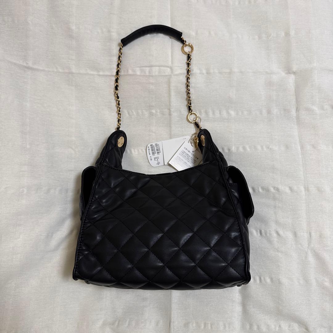 Chico チコ 2wayチェーンショルダーキルティングバッグ ブラック