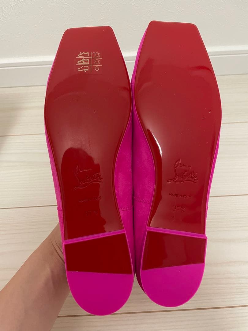 Christian Louboutin ピンク　バレエシューズ