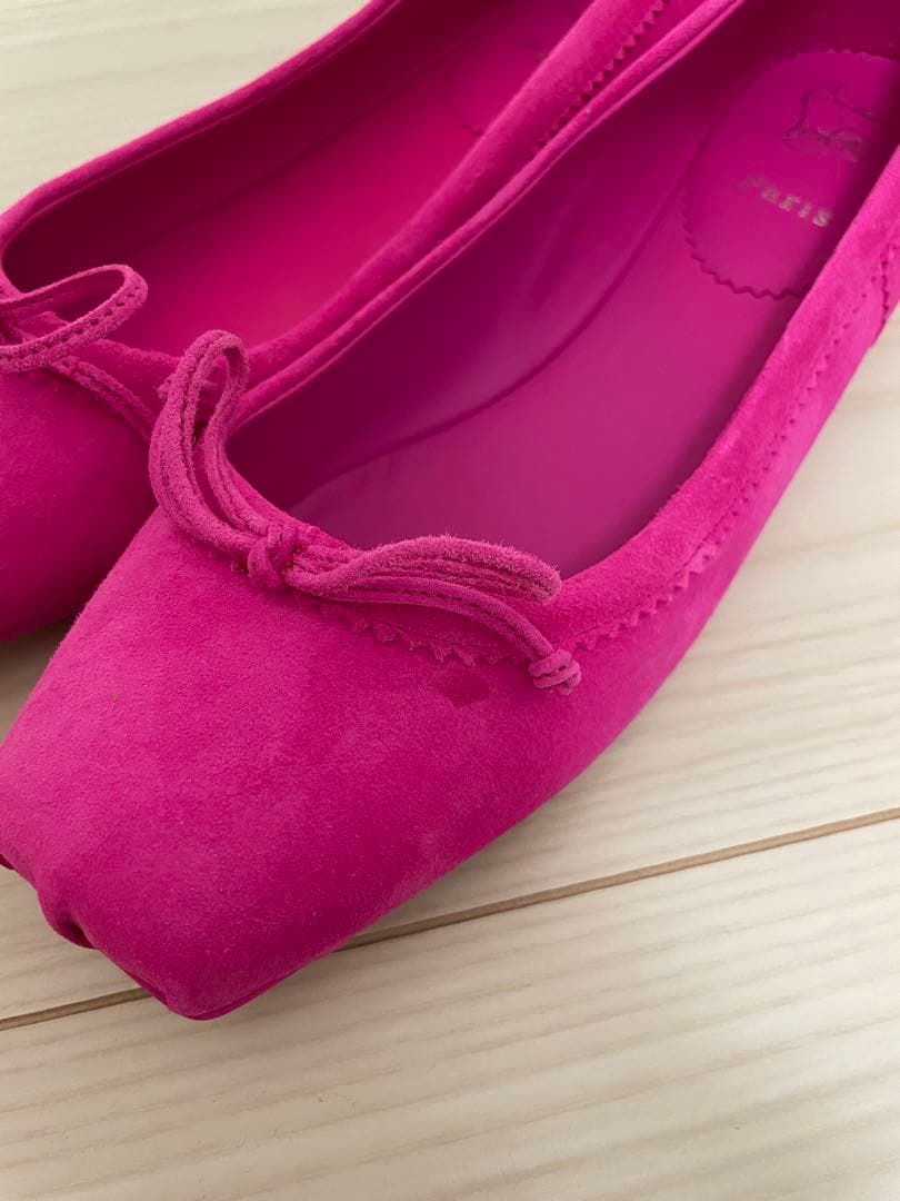 Christian Louboutin ピンク　バレエシューズ