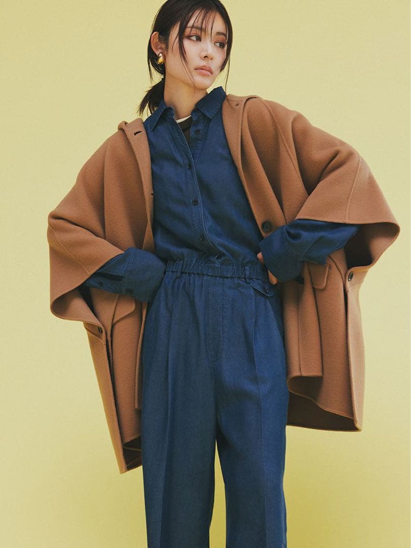 Mila Owen フードポンチョコート