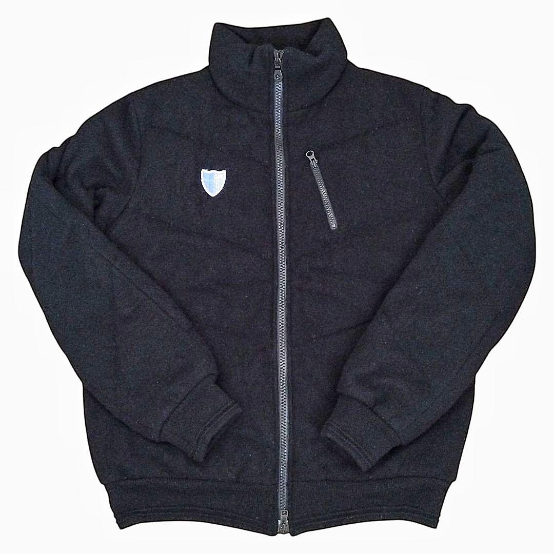 美品 パーリーゲイツ ウールダウンジャケット 黒 L メンズ 5 ゴルフ 冬