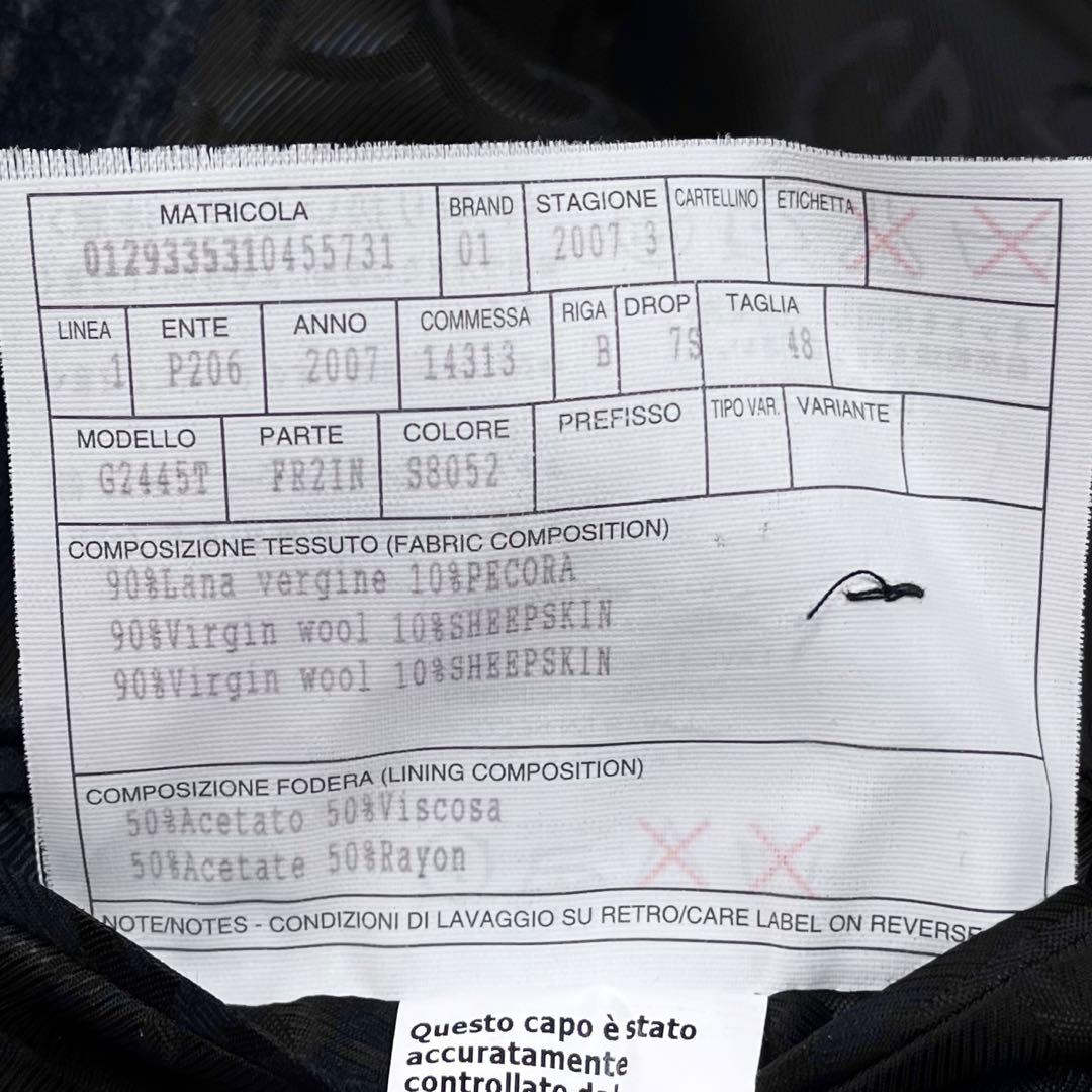 最高級 ドルチェ&ガッバーナ シープスキン マティーニ ブレザー 胡桃釦 48