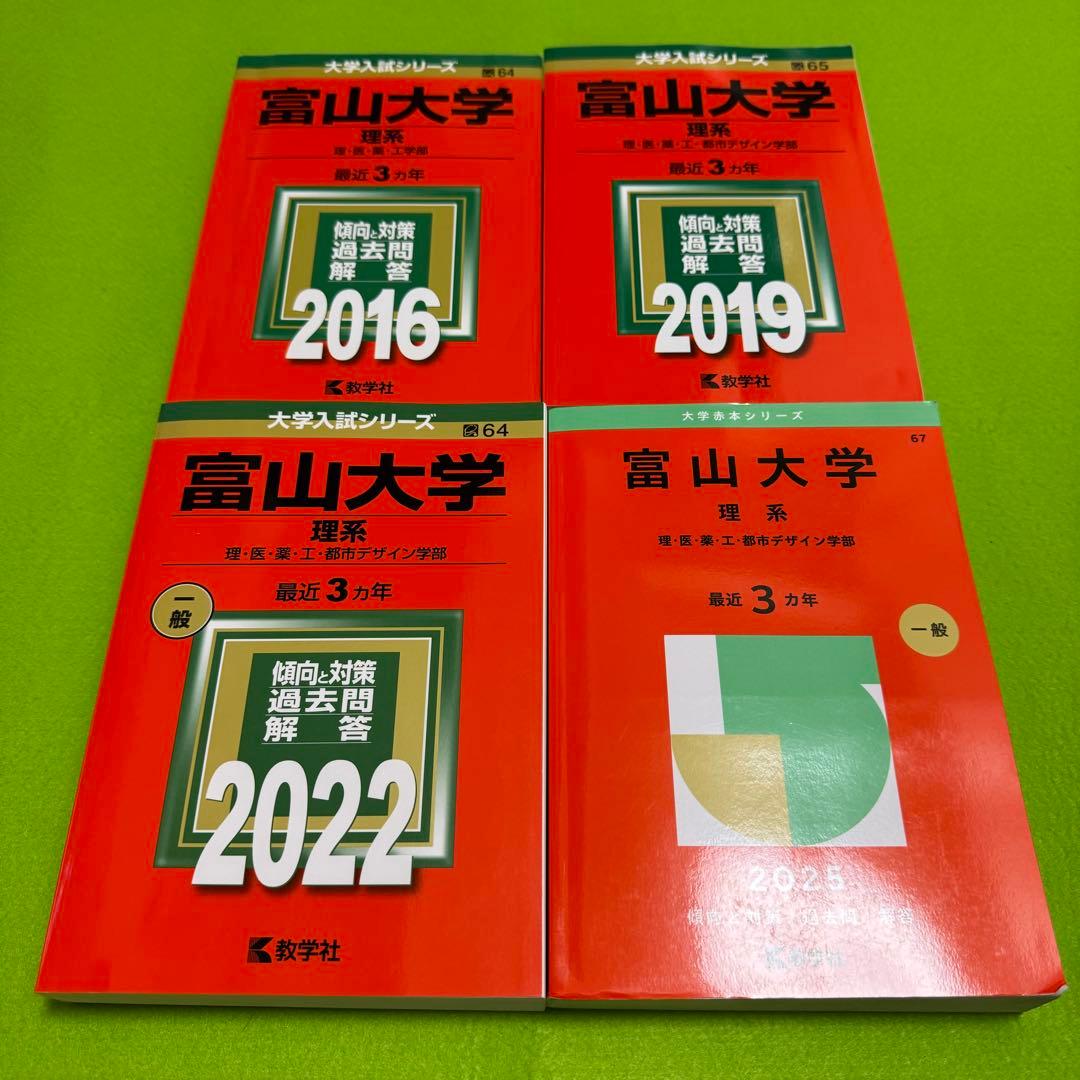 赤本　富山大学　理系　医学部　2013年～2024年 12年分