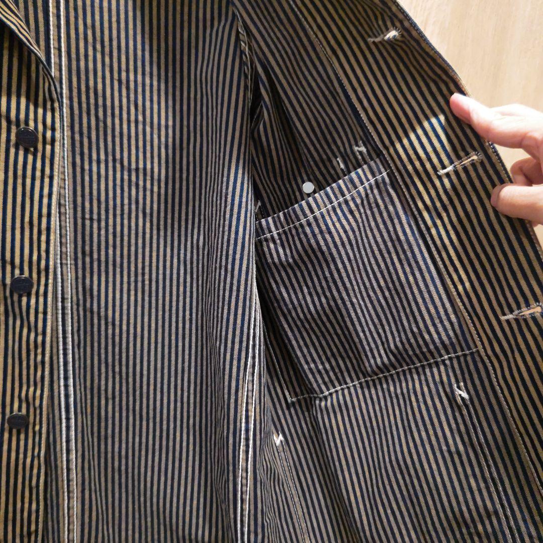 SUGAR CANE ヘッドライト ブラウンヒッコリー カバーオール