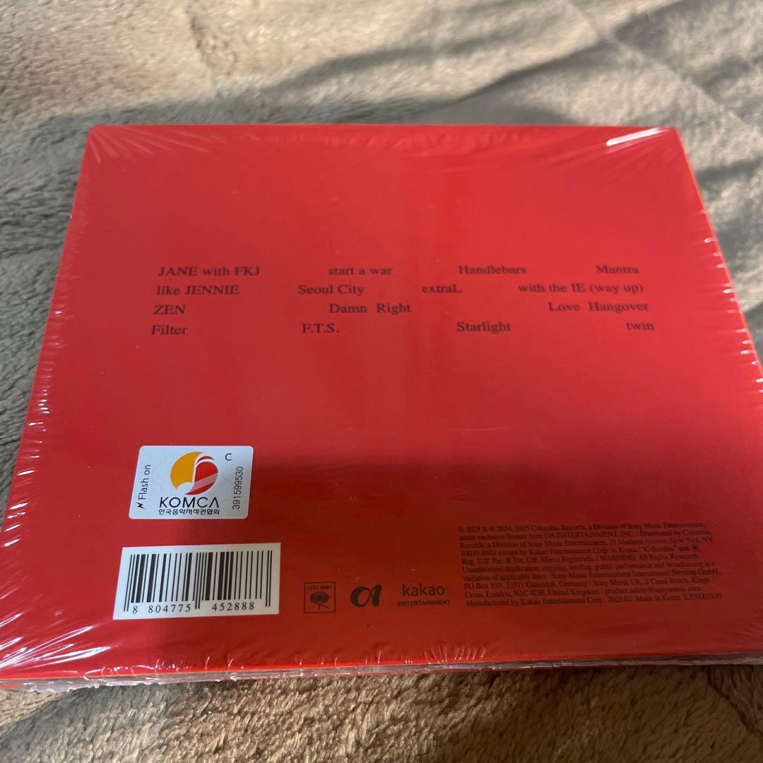 新品未開封 JENNIE Ruby 直筆 サイン入り ジェニ BLACKPINK