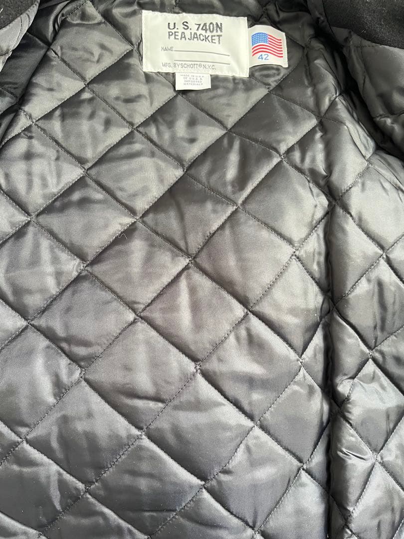 ジャケット・アウター Schott U.S.740N PEA JACKET size 42