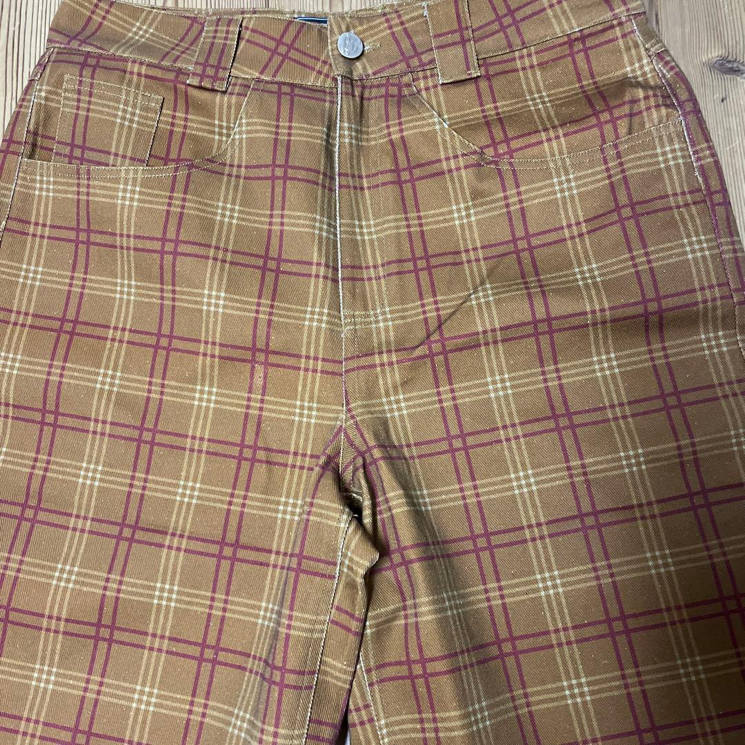 FUC チェック柄ショートパンツ ブラウン系