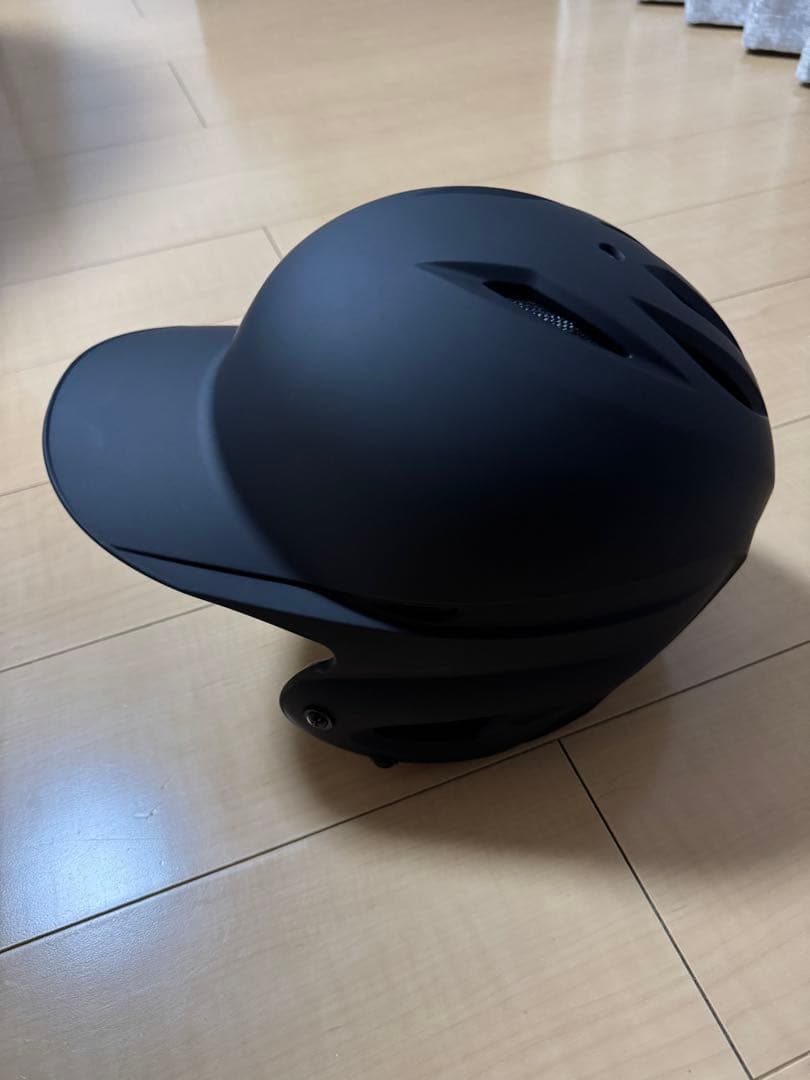 ミズノ　硬式用ヘルメット　Oサイズ　つや消しブラック