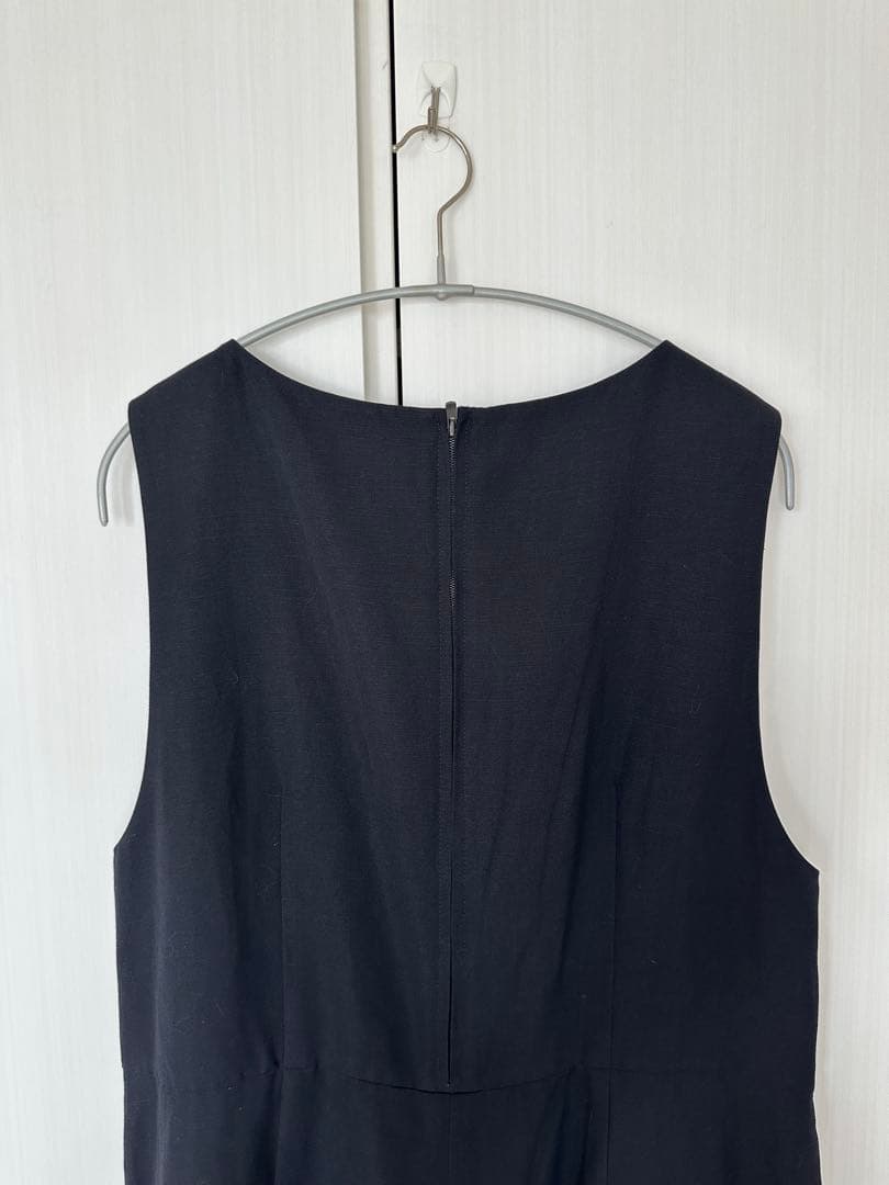 専用ebure サロペット オーバーオール 38 ウール 無地 黒