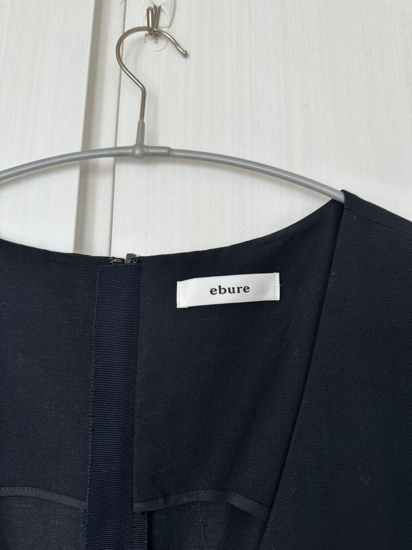 専用ebure サロペット オーバーオール 38 ウール 無地 黒