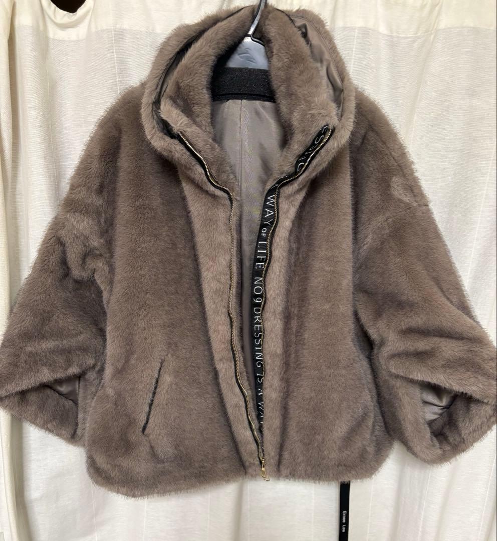 新品　Eimee Law ミンクファー　スタンドネックショートコート