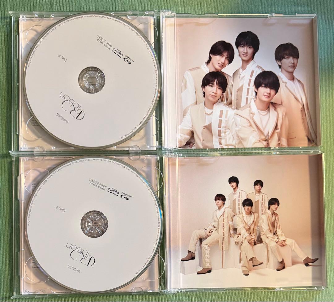 M!LK Ribbon FC限定盤A＆初回限定盤B＆通常盤 3形態セット 開封済