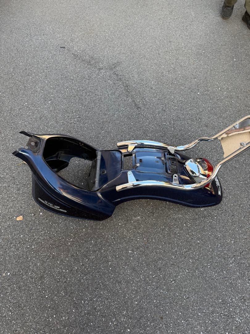 スティード400 リアフェンダー　シート　シーシーバー　サイドカバー　紺色