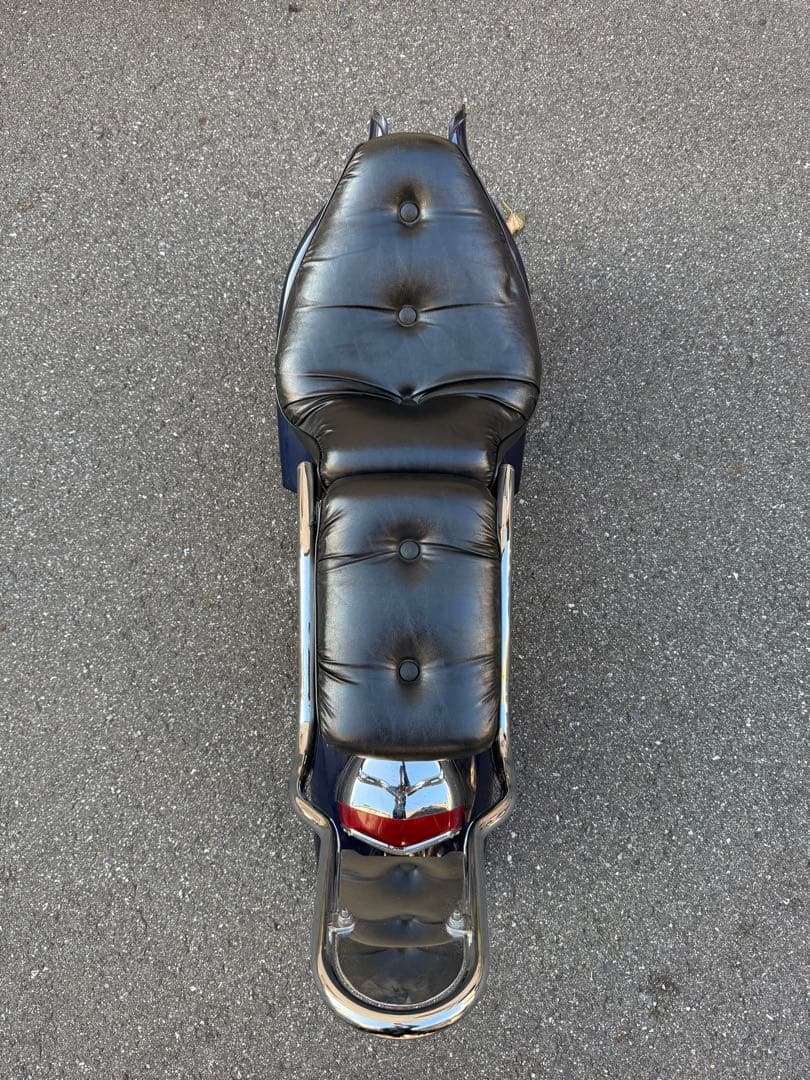 スティード400 リアフェンダー　シート　シーシーバー　サイドカバー　紺色