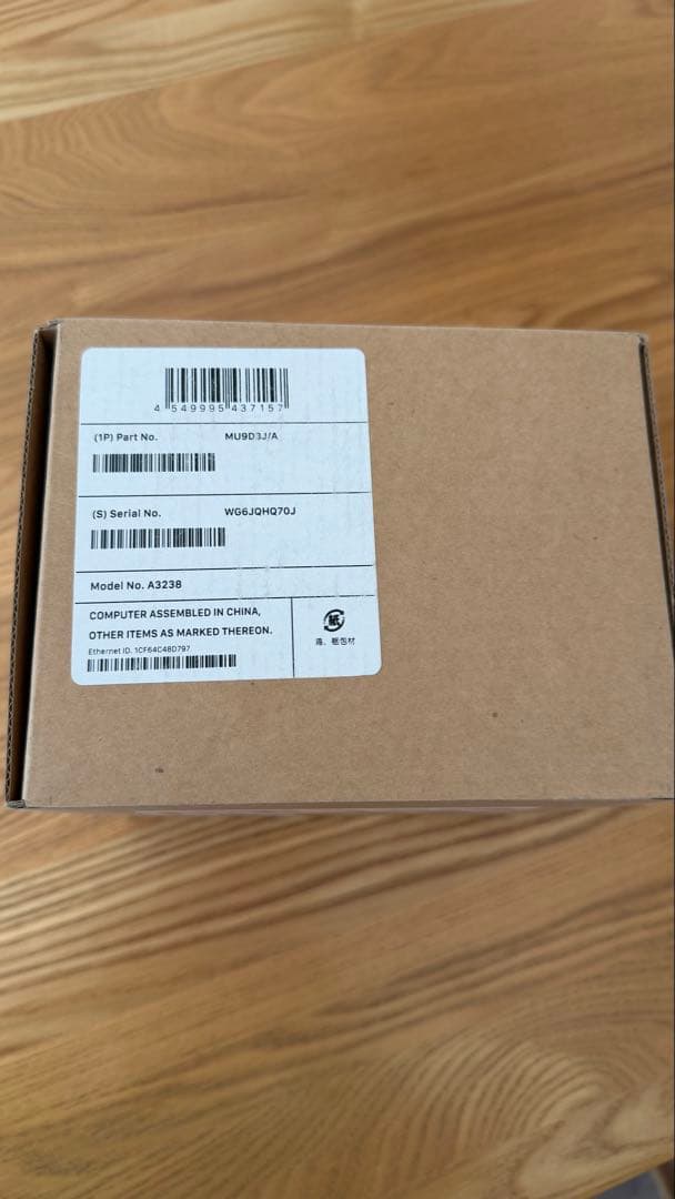 【新品未開封】M4 Macmini 16GB 256GB