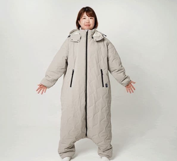 【新品未使用】着る寝袋モモンガ ライトグレーM