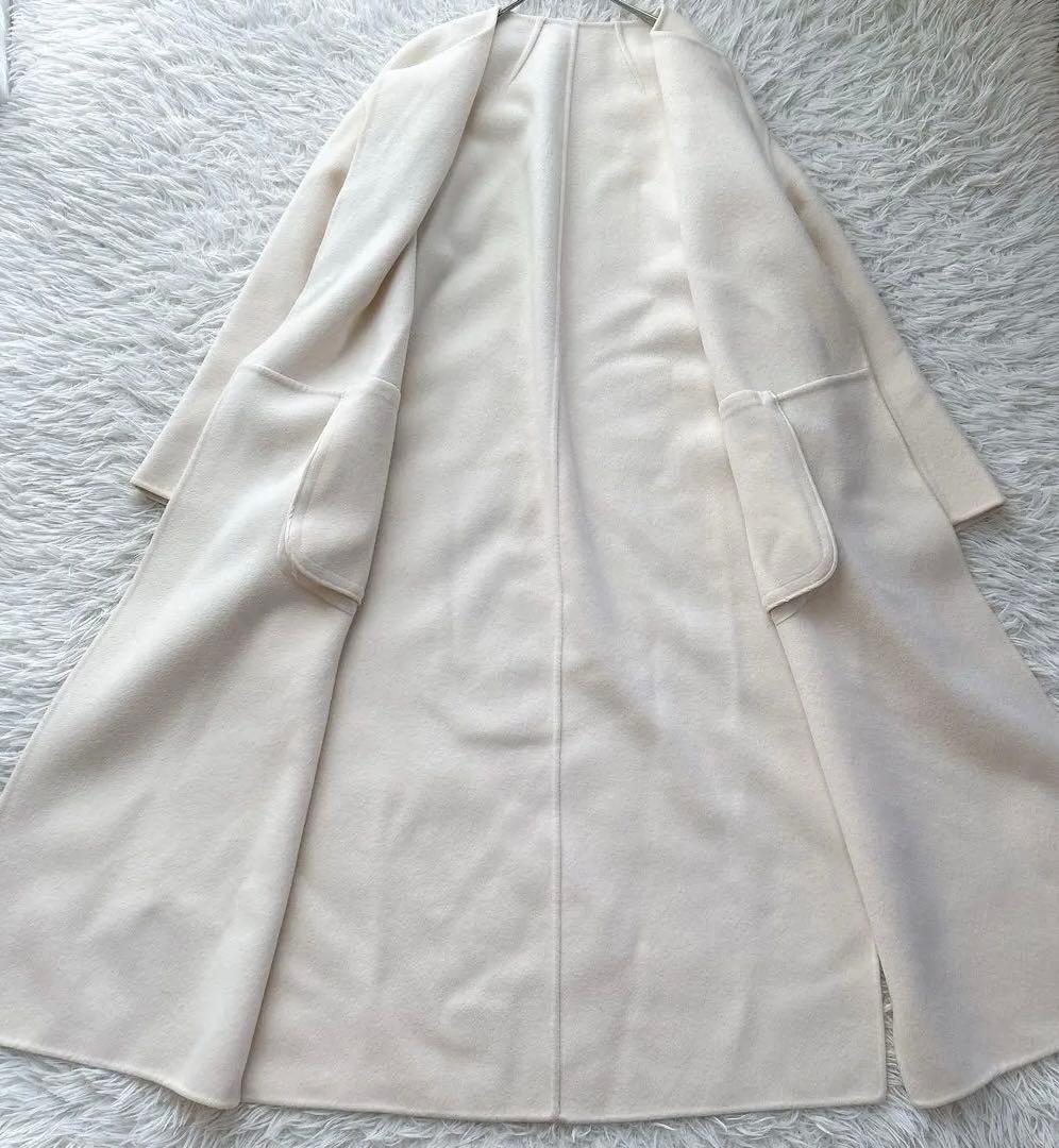 美品 ミューズ ドゥーズィエムクラス　リバーコート　ロングコート　38