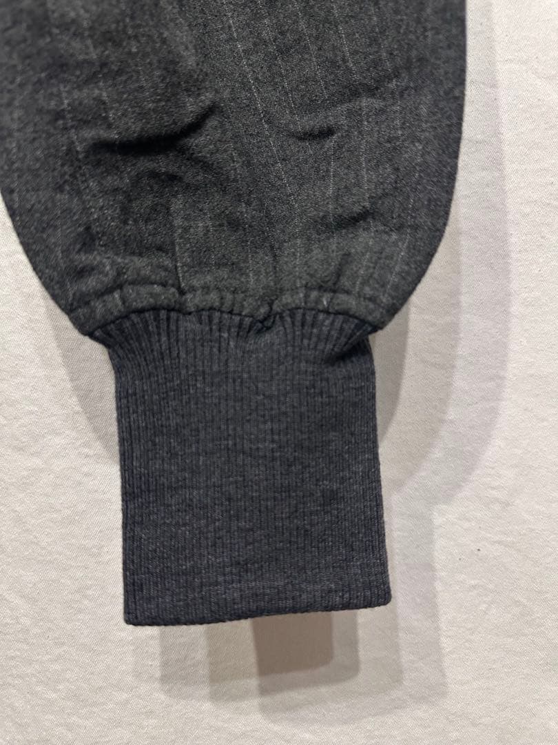 新品Dhyanaウールストライプサルエルリブパンツbacklashバックラッシュ