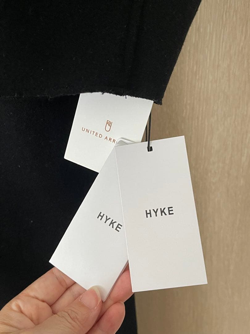 新品★21AW HYKE MELTON HOODED WORK COAT