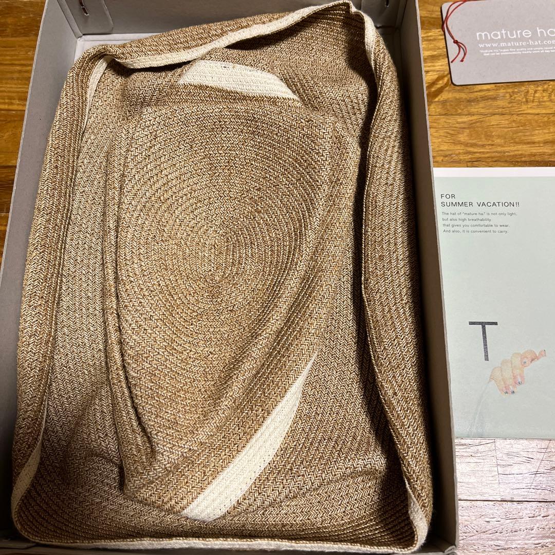 mature ha.マチュアーハボックスハットホワイトライン