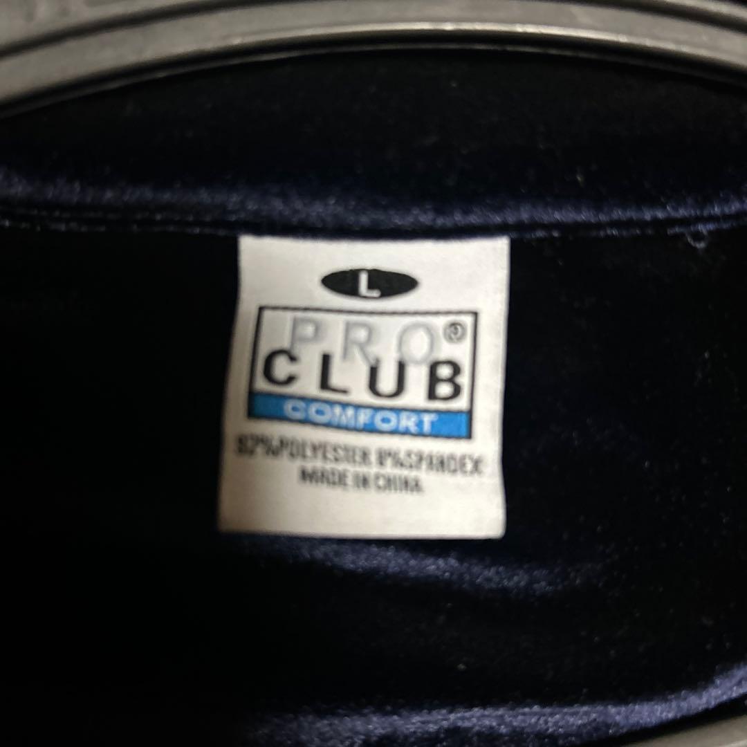 PRO CLUB ネイビー ジャージ ベロア　セットアップ