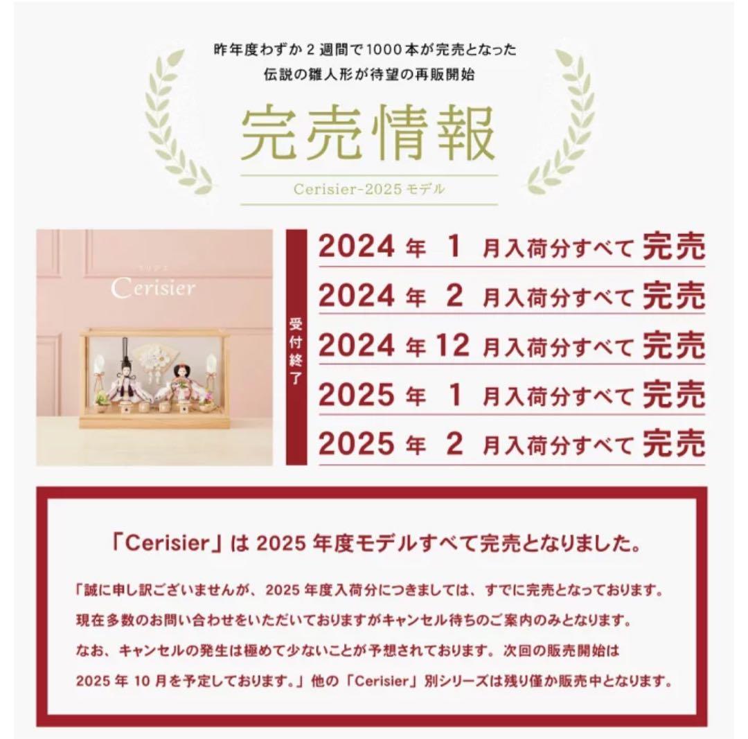雛人形 ひな人形 Cerisier コンパクト