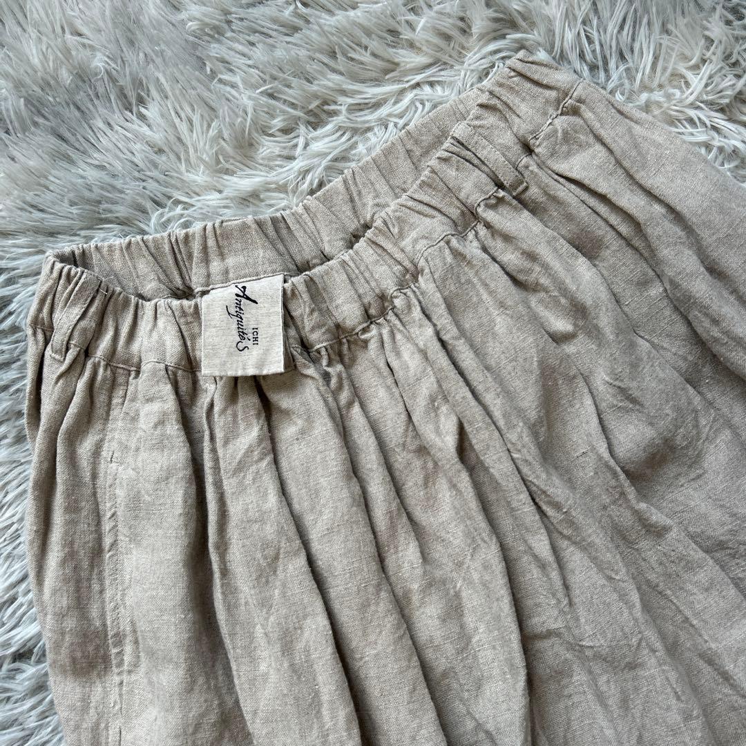 【美品】ICHI Antiqtuites 琴平炊きリネンサルエルパンツ